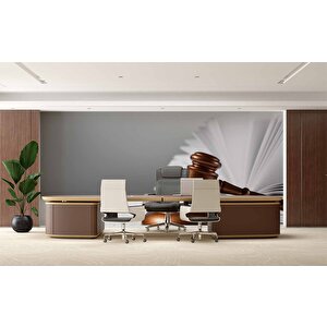 Tokmak Temalı Hukuk Duvar Kağıdı Baskı - Dkm144056 450x260 cm