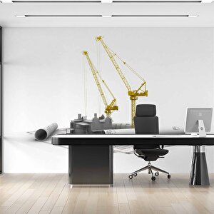 Mimari Gayrimenkul Emlak Ve Gayrimenkul Duvar Kağıdı Baskı - Dkm327098 450x300 cm