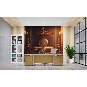 Adalet Temalı Duvar Kağıdı Baskı - Dkm145116 375x315 cm