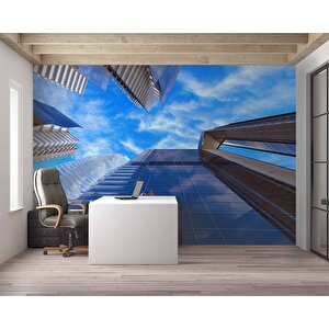 Apartman Gökyüzü Gayrimenkul Emlak Ve Gayrimenkul Duvar Kağıdı Baskı - Dkm337062 700x260 cm