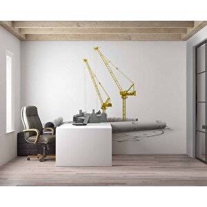 Mimari Gayrimenkul Emlak Ve Gayrimenkul Duvar Kağıdı Baskı - Dkm327079 500x280 cm