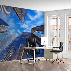 Apartman Gökyüzü Gayrimenkul Emlak Ve Gayrimenkul Duvar Kağıdı Baskı - Dkm337123 550x315 cm