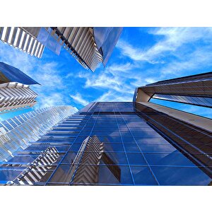 Apartman Gökyüzü Gayrimenkul Emlak Ve Gayrimenkul Duvar Kağıdı Baskı - Dkm337123