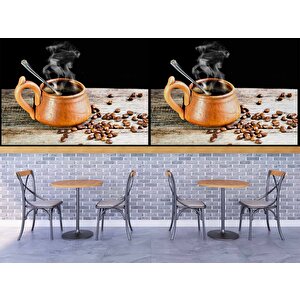 Fincanda Kahve Cafe Duvar Kağıdı Baskı - Dkb281099