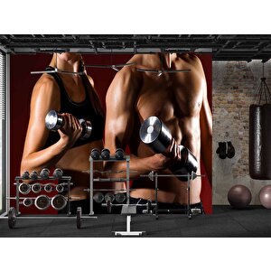 Spor Salonu Için Duvar Kağıdı - Dkm348072