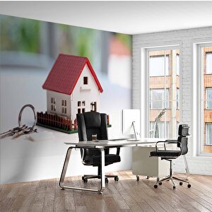Ev Anahtar Temalı Duvar Kağıdı Baskı - Dkm134047