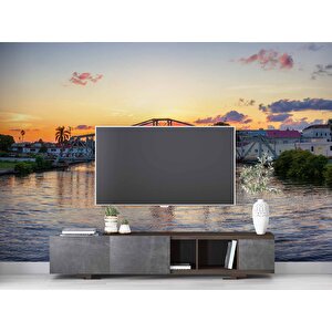 Küba Matanzas Şehri Köprüsü Manzaralı Duvar Kağıdı - Dkb937084 800x280 cm