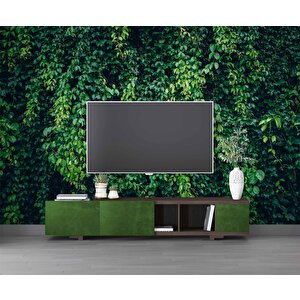 Sarmaşıklı Yaprak Temalı Duvar Kağıdı Baskı - Dkm510068 225x280 cm