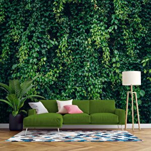 Sarmaşıklı Yaprak Temalı Duvar Kağıdı Baskı - Dkm510052 350x260 cm