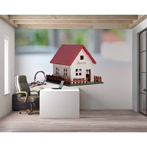 Ev Anahtar Temalı Duvar Kağıdı Baskı - Dkm134045 150x260 cm