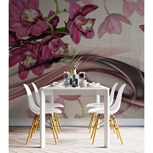 Pembe Çiçek Duvar Kağıdı - Dkm500034