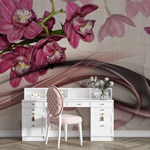 Pembe Çiçek Duvar Kağıdı - Dkm500102