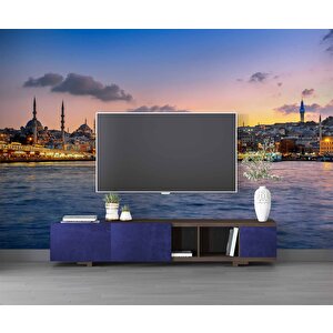 İstanbul Boğaz Manzaralı Duvar Kağıdı - Dkm672001 100x100 cm