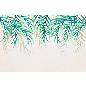 Yeşil Sarkan Yaprak Desenli Duvar Kağıdı - Dkm689020