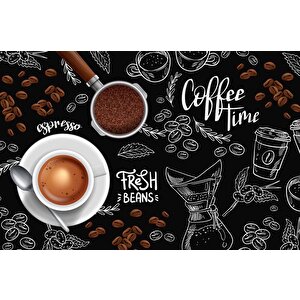 Fincan Ve Cezve Temalı Duvar Kağıdı Baskı - Dkm156049