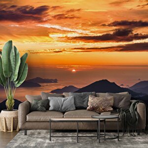 Günbatımı Duvar Kağıdı Baskı - Dkm225044 100x260 cm