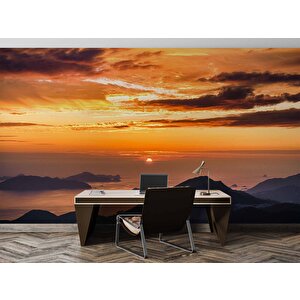 Günbatımı Duvar Kağıdı Baskı - Dkm225044