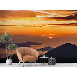 Günbatımı Duvar Kağıdı Baskı - Dkm225041