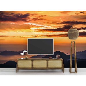 Günbatımı Duvar Kağıdı Baskı - Dkm225001 100x100 cm