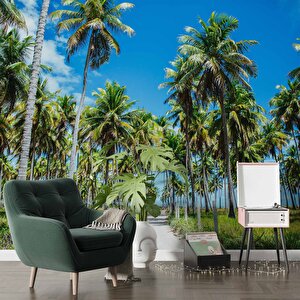Palmiye Duvar Kağıdı Baskı - Dkm248092