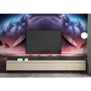 Uzay Uydu Temalı Duvar Kağıdı - Dkm439071 300x280 cm