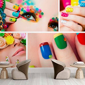 Kadın Güzellik Merkezi-kuaför Duvar Kağıdı Baskı - Dkm131005 225x200 cm