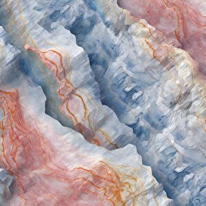 Naturel Kırmızı Taş Duvar Temalı Duvar Kağıdı - Dkm640111