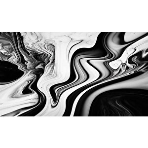 3 Buyutlu Siyah Beyaz Boyama Desenli Duvar Kağıdı - Dkm872013