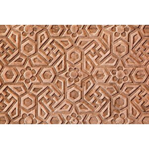 3 Boyutlu Kadife Desenli Duvar Kağıdı - Dkm759106