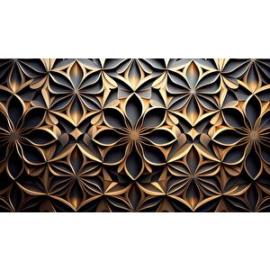 3 Boyutlu Geometrik Çizim Desenli Duvar Kağıdı - Dkm878013