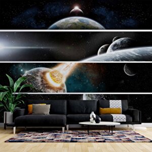 Galaksi Duvar Kağıdı Baskı - Dkm437045 150x260 cm
