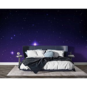 Uzay Ve Yıldız Temalı Temalı Duvar Kağıdı Baskı - Dkm565034 425x240 cm