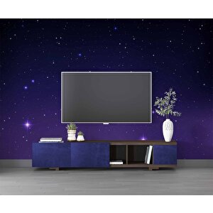 Uzay Ve Yıldız Temalı Temalı Duvar Kağıdı Baskı - Dkm565034 425x240 cm