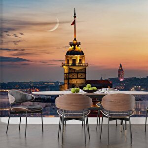 Günbatımı Kızkulesi Manzaralı Duvar Kağıdı - Dkm734018