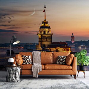 Günbatımı Kızkulesi Manzaralı Duvar Kağıdı - Dkm734074