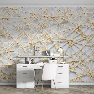 3 Boyutlu İplik Temalı Duvar Kağıdı Baskı - Dkm613017