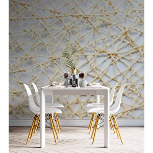 3 Boyutlu İplik Temalı Duvar Kağıdı Baskı - Dkm613017
