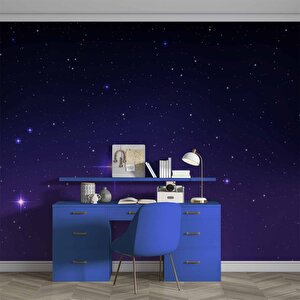 Uzay Ve Yıldız Temalı Temalı Duvar Kağıdı Baskı - Dkm565019