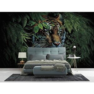 Kaplan Ve Yaprak Temalı Duvar Kağıdı Baskı - Dkm522024 150x240 cm