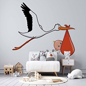 Bebek Getiren Leylek Çocuk Odası Duvar Kağıdı Baskı - Dkm424051 325x260 cm