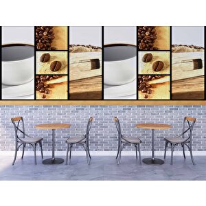 Kahve Temalı Cafe Duvar Kağıdı Baskı - Dkm291101
