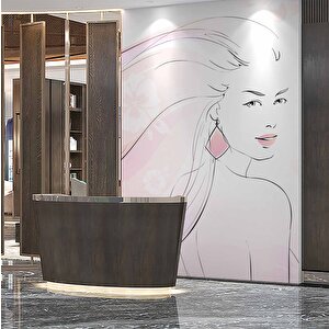 Kadın Güzellik Salonu Duvar Kağıdı Baskı - Dkm128016 500x200 cm