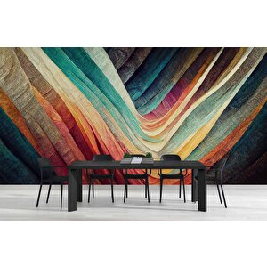 Renkli Sanatsal Çizim Duvar Kağıdı - Dkm478066