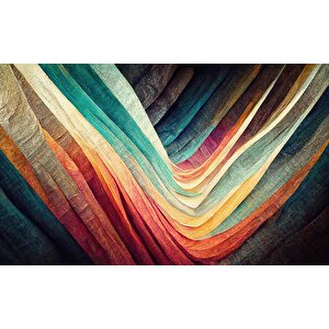 Renkli Sanatsal Çizim Duvar Kağıdı - Dkm478066