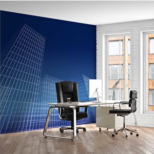 Soyut Bina Emlak Ve Gayrimenkul Duvar Kağıdı Baskı - Dkm307109 200x315 cm