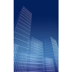 Soyut Bina Emlak Ve Gayrimenkul Duvar Kağıdı Baskı - Dkm307109