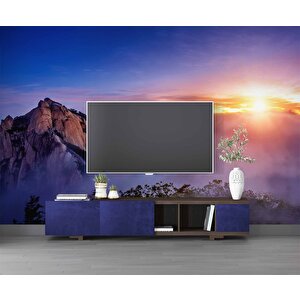 Dağ Bulut Gündoğumu Manzaralı Duvar Kağıdı Baskı - Dkm244005 225x200 cm