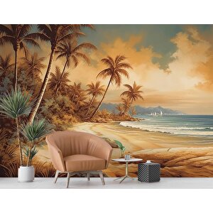 Suluboya Tropikal Deniz Manzaralı Duvar Kağıdı - Dkm986040