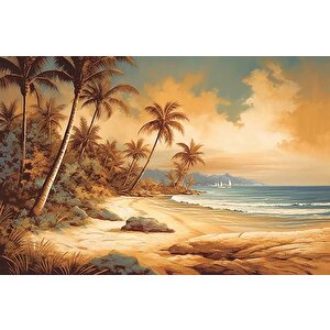 Suluboya Tropikal Deniz Manzaralı Duvar Kağıdı - Dkm986040