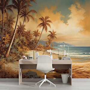 Suluboya Tropikal Deniz Manzaralı Duvar Kağıdı - Dkm986079
